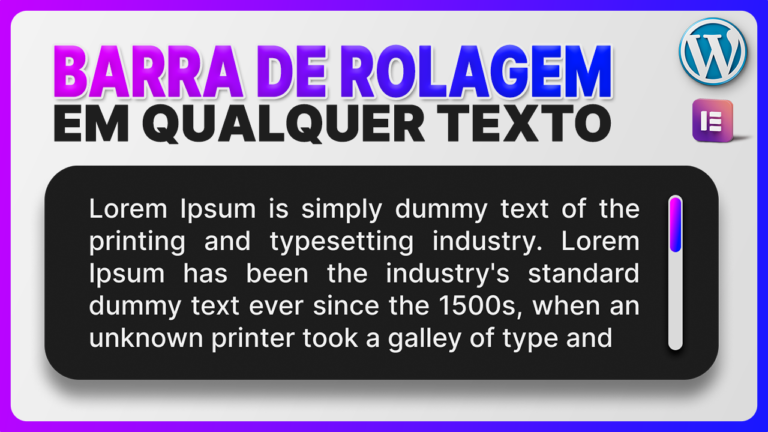 Imagem post Barra de Rolagem em Textos